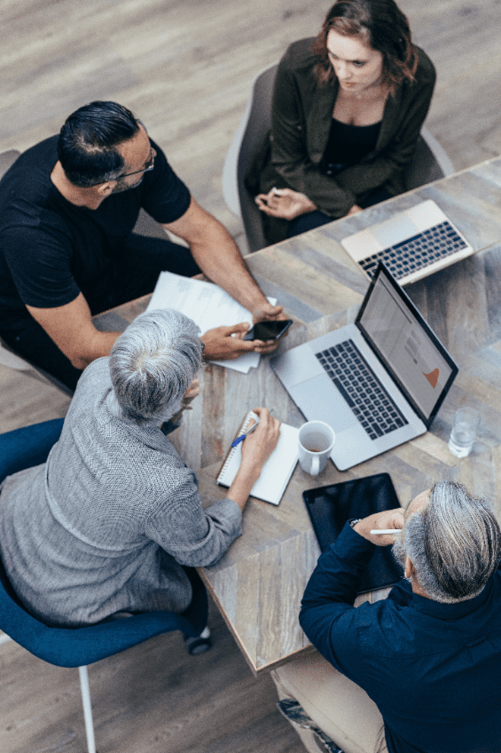 people in a meeting